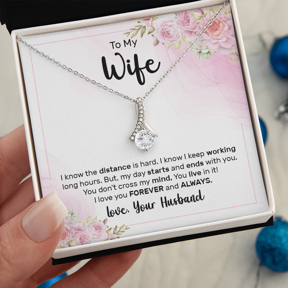 Alluring Beauty Necklace:To My Wife Love Your Husband
