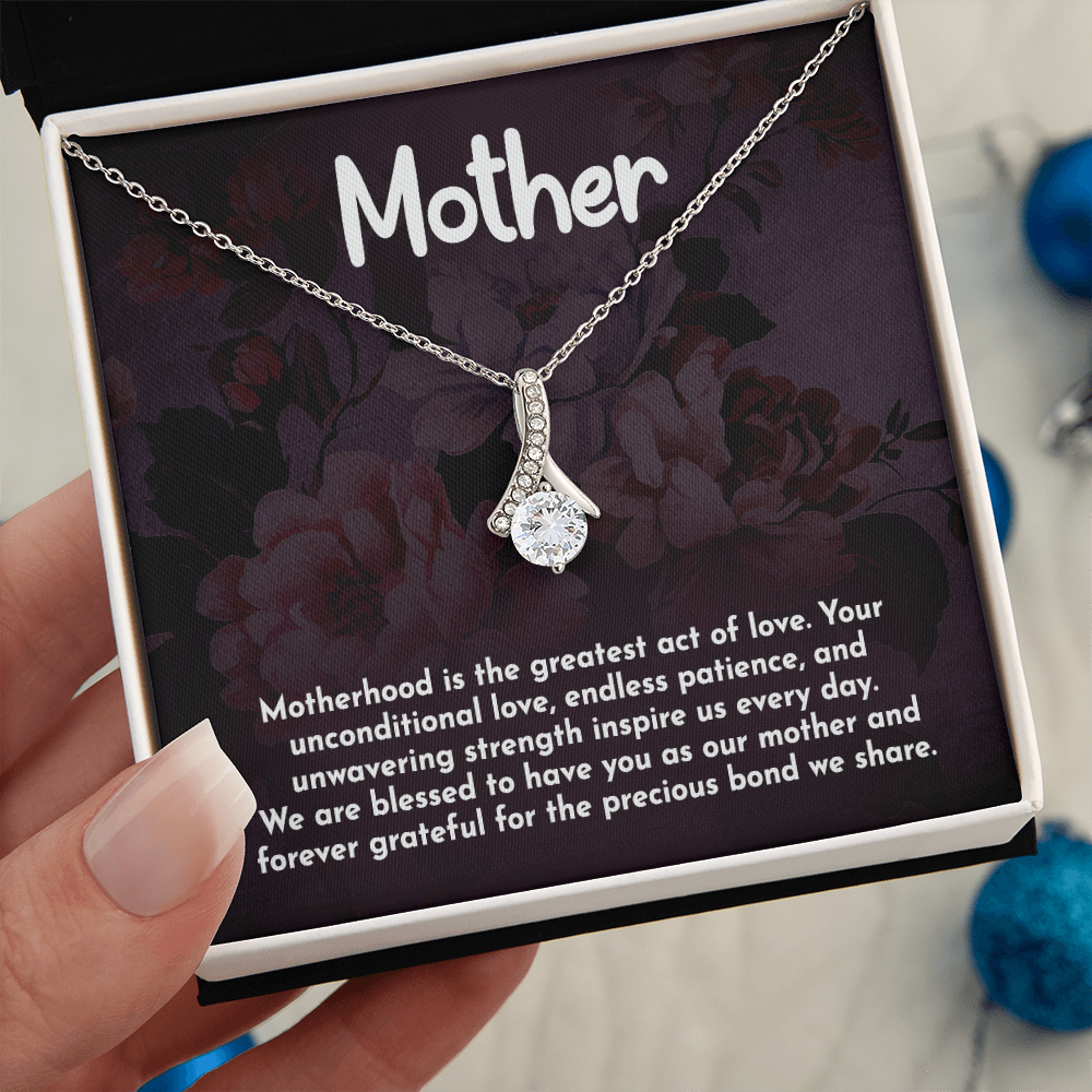 Alluring Beauty Necklace: Motherhood Is The Greatest Act Of love