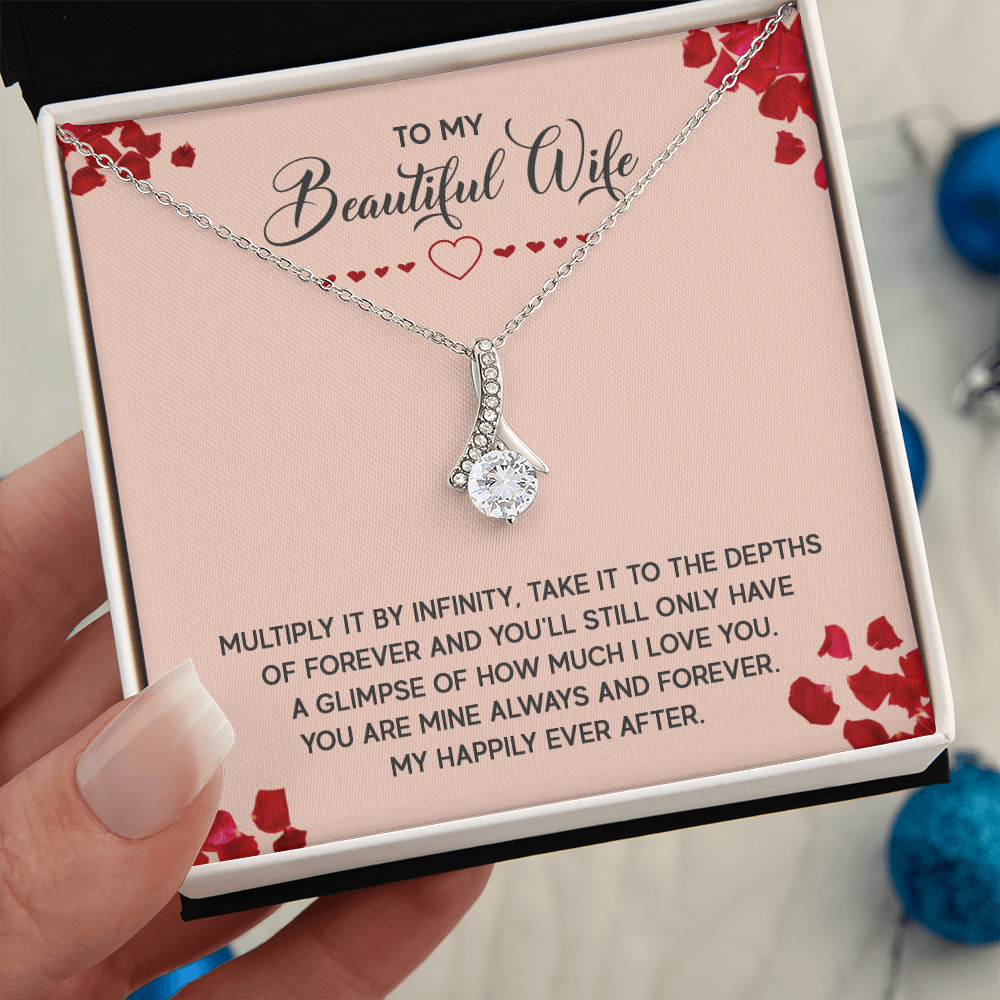Alluring Beauty Necklace:To My Beautiful Wife