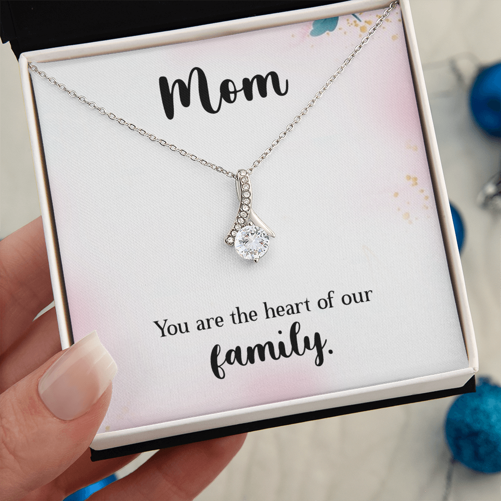Alluring Beauty Necklace: Mom You Are The Heart