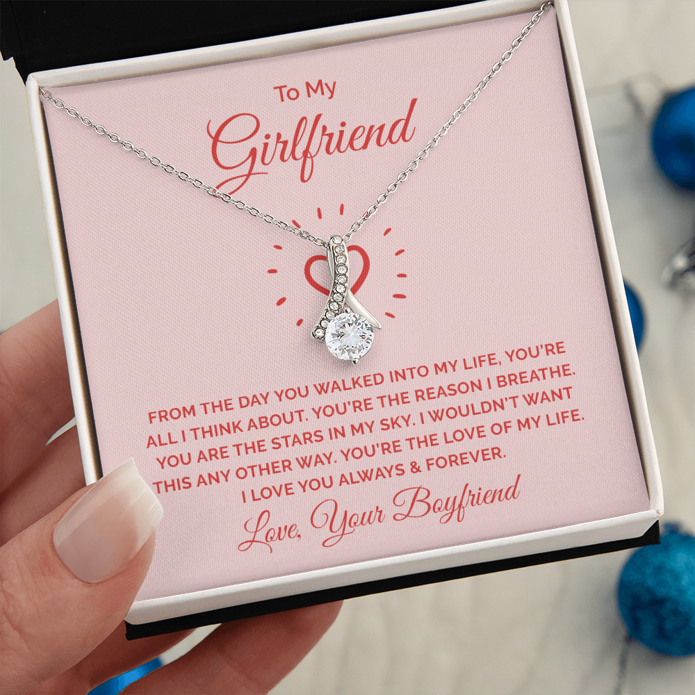 Alluring Beauty Necklace :To My Girlfriend You're All I Think About