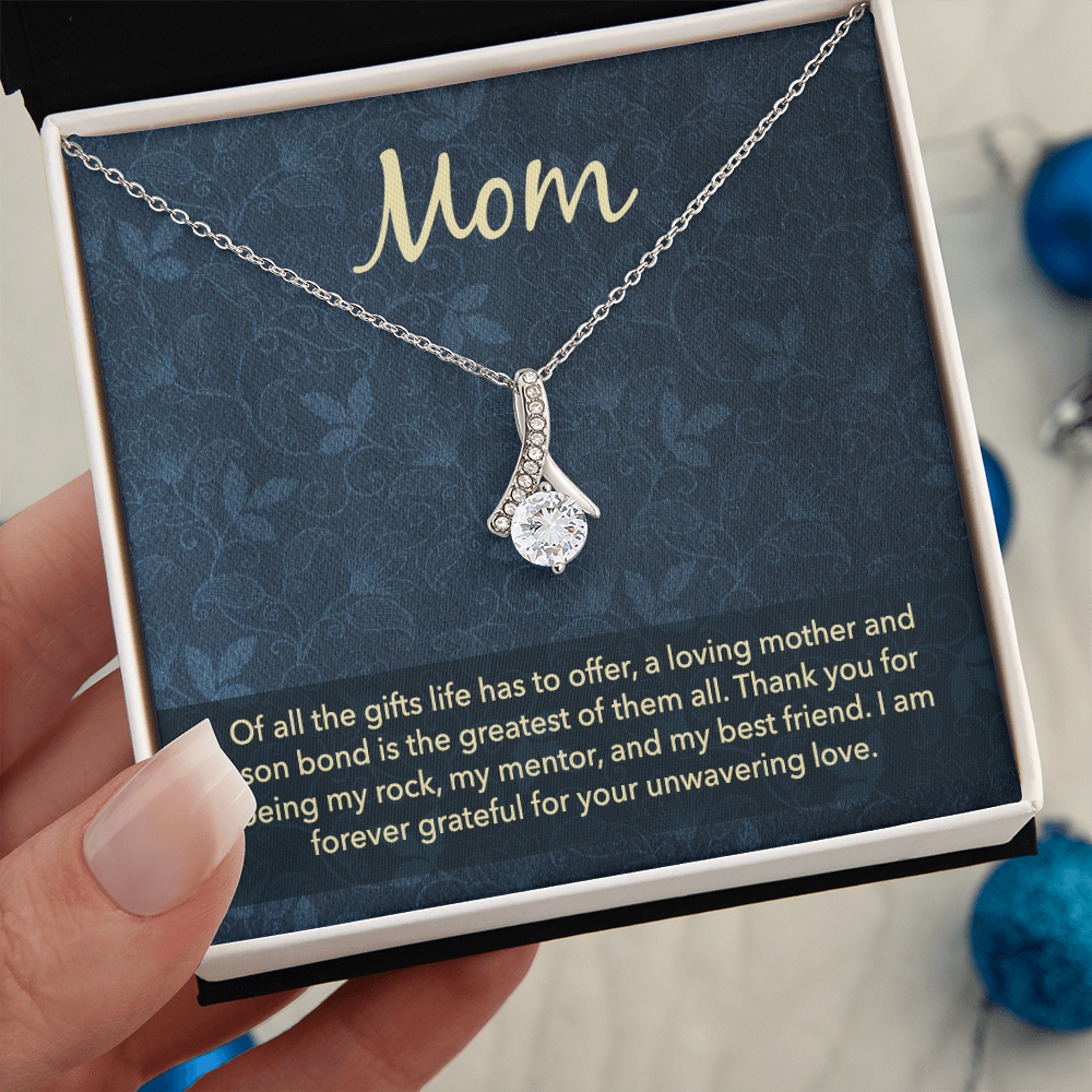 Alluring Beauty Necklace: Mom Unwavering Love