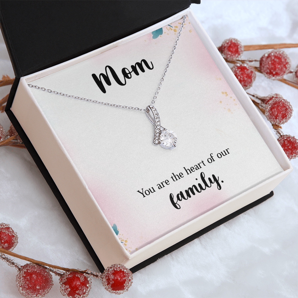 Alluring Beauty Necklace: Mom You Are The Heart