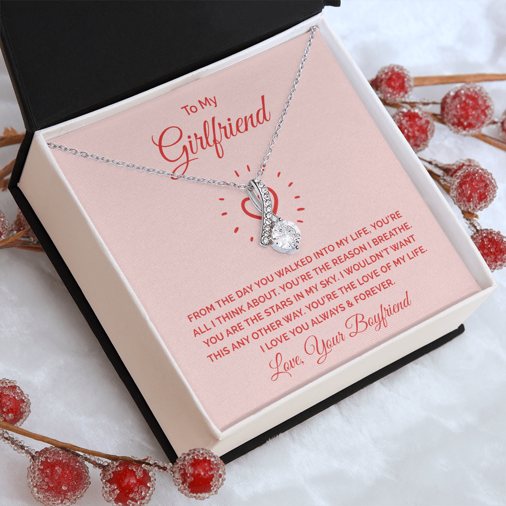Alluring Beauty Necklace :To My Girlfriend You're All I Think About