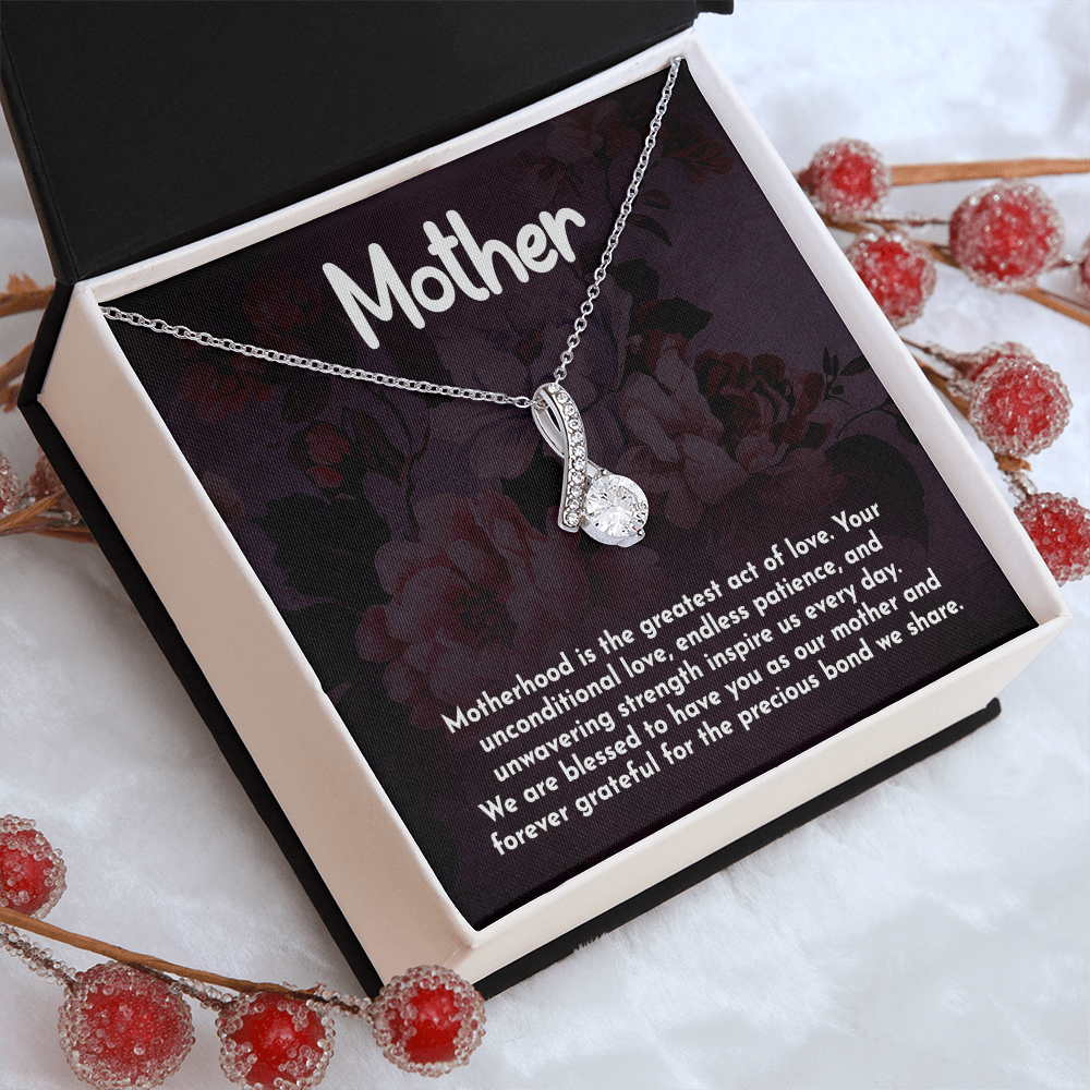 Alluring Beauty Necklace: Motherhood Is The Greatest Act Of love