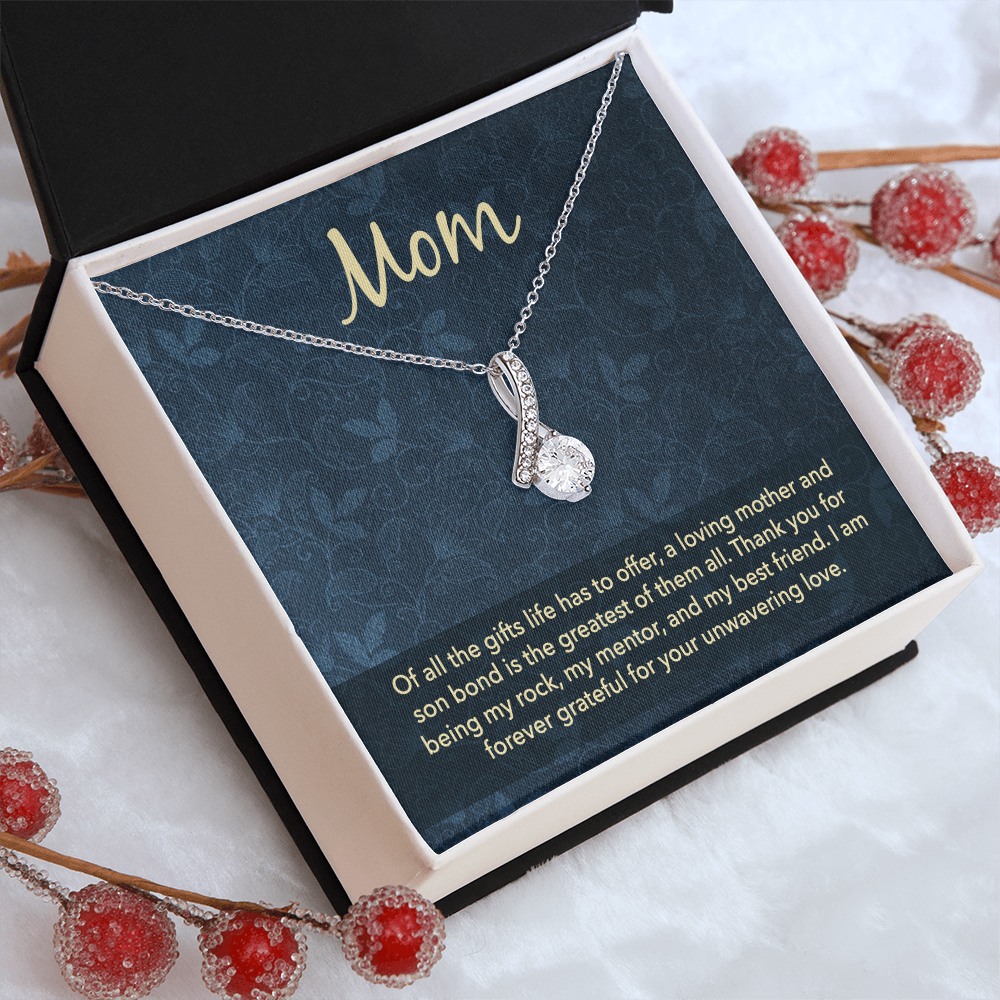 Alluring Beauty Necklace: Mom Unwavering Love