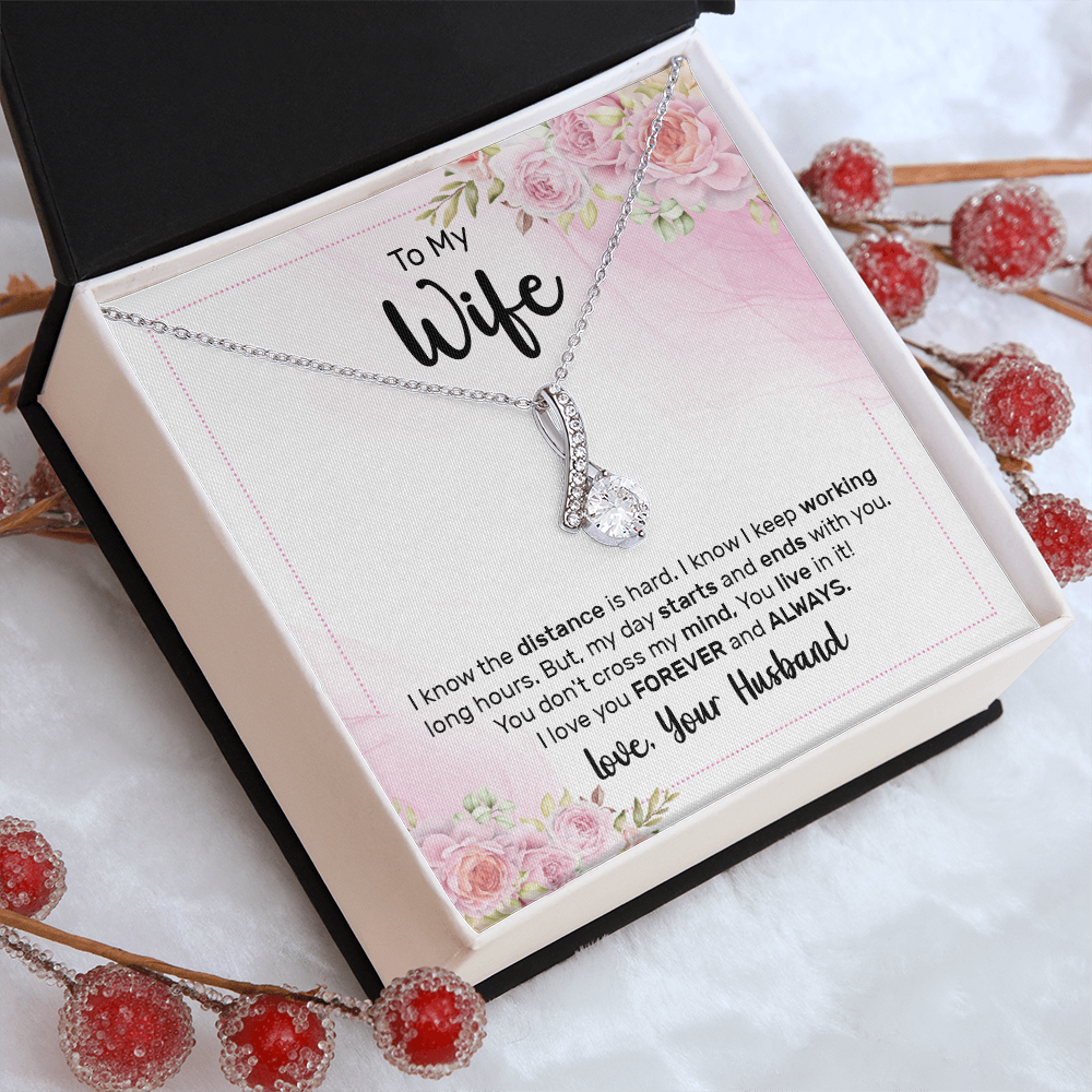 Alluring Beauty Necklace:To My Wife Love Your Husband