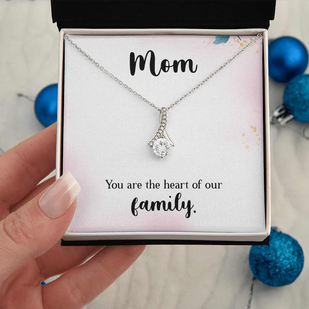 Alluring Beauty Necklace: Mom You Are The Heart
