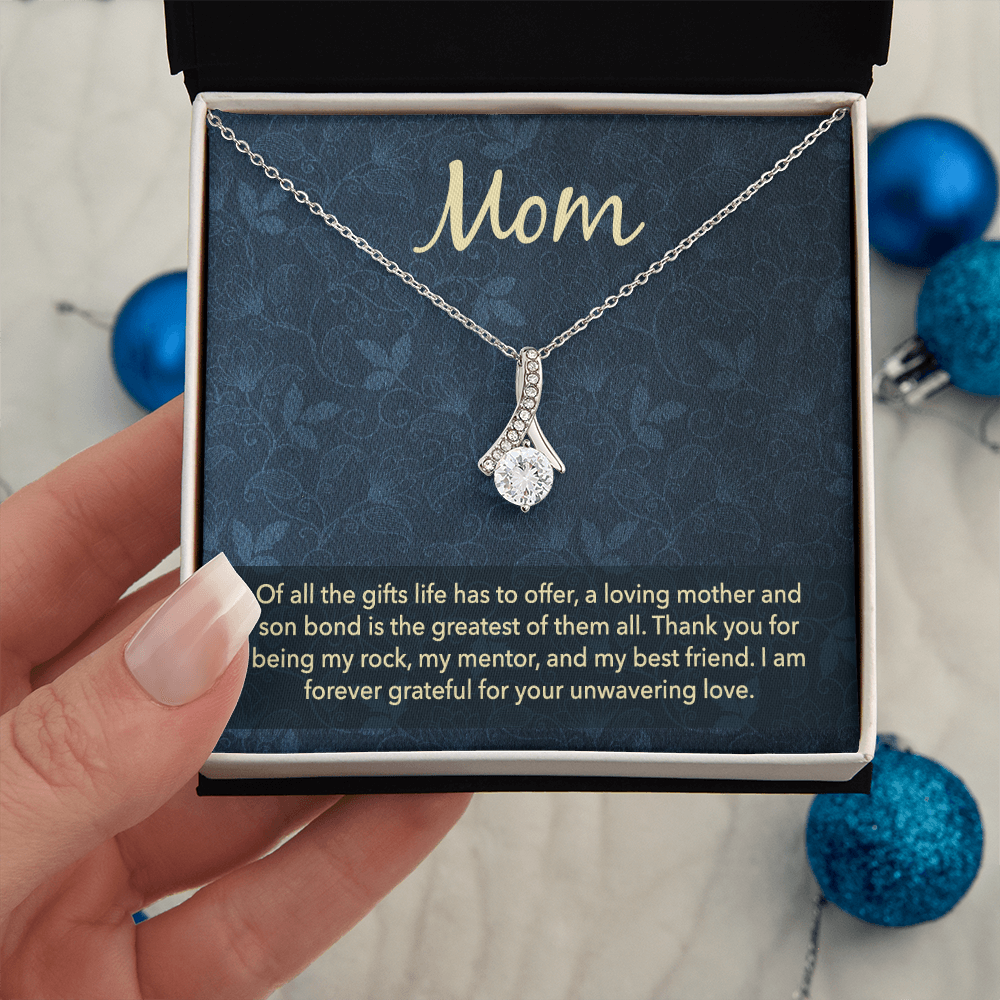 Alluring Beauty Necklace: Mom Unwavering Love