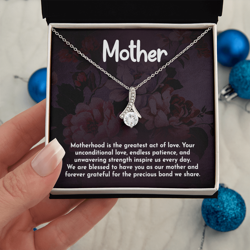 Alluring Beauty Necklace: Motherhood Is The Greatest Act Of love