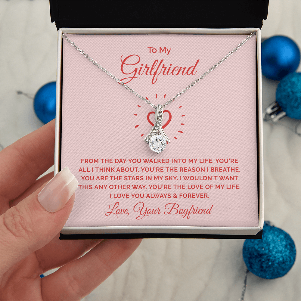 Alluring Beauty Necklace :To My Girlfriend You're All I Think About