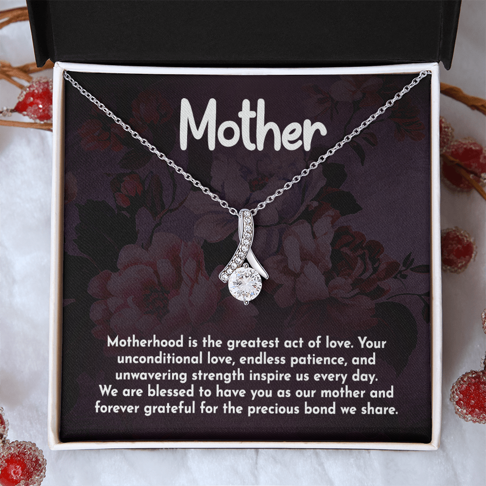Alluring Beauty Necklace: Motherhood Is The Greatest Act Of love