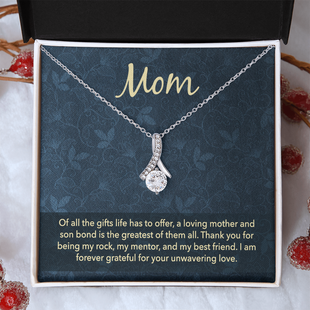 Alluring Beauty Necklace: Mom Unwavering Love