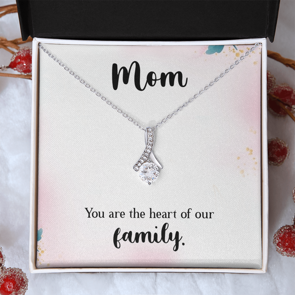 Alluring Beauty Necklace: Mom You Are The Heart