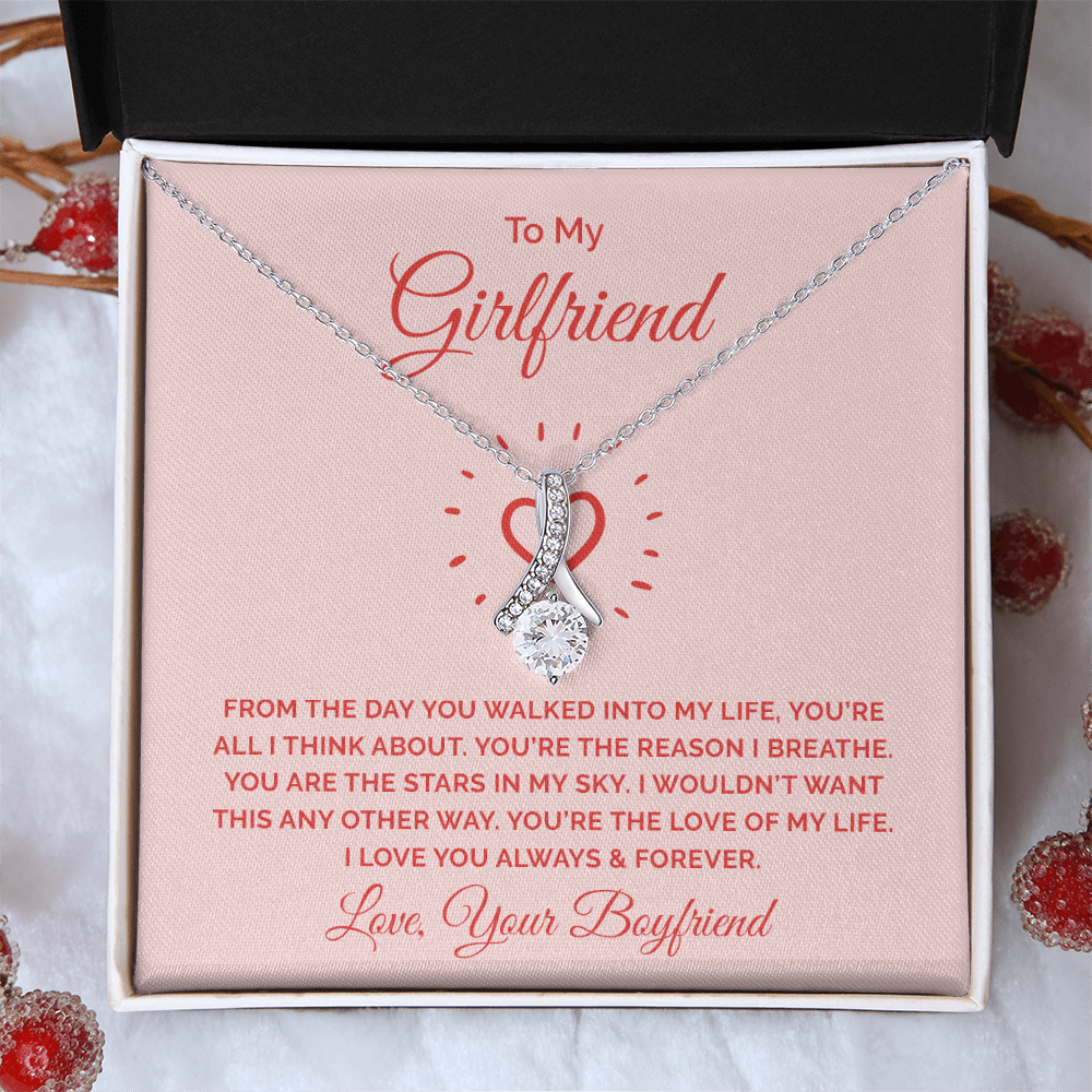 Alluring Beauty Necklace :To My Girlfriend You're All I Think About
