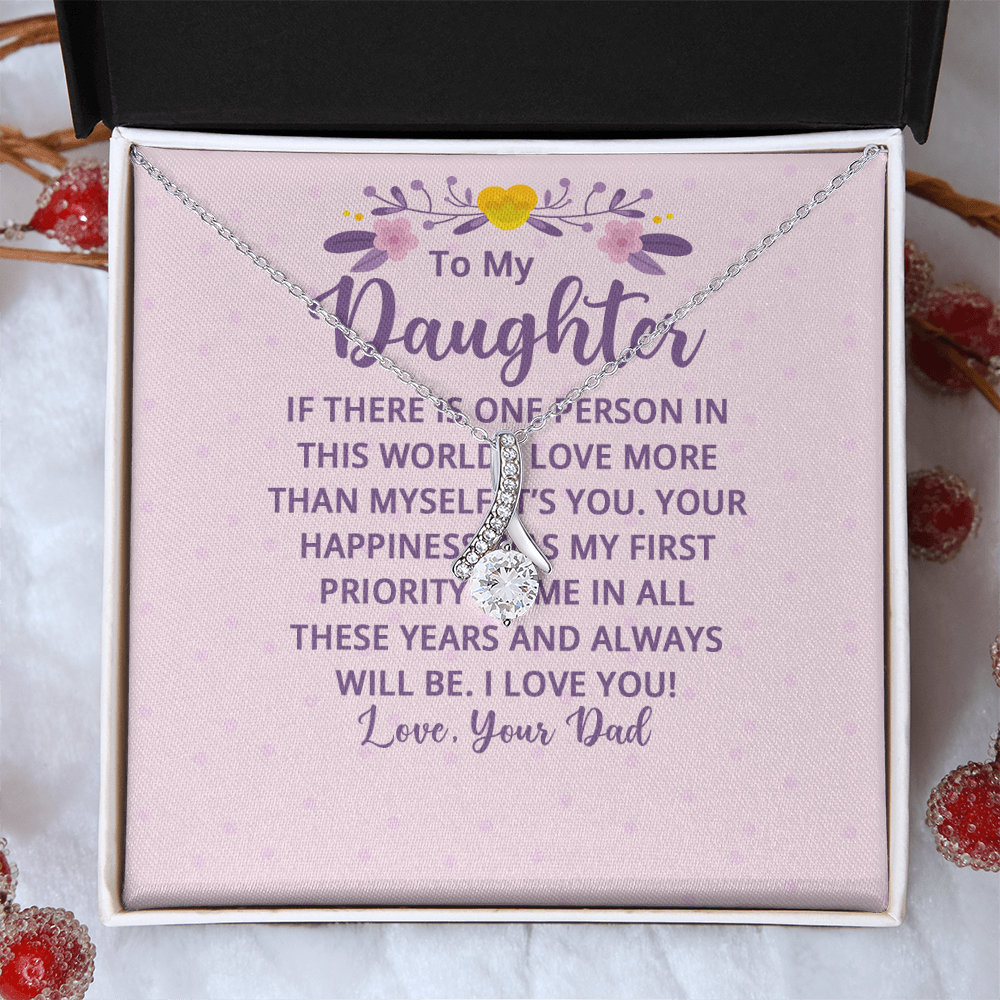 Alluring Beauty Necklace : To My Daughter There Is One