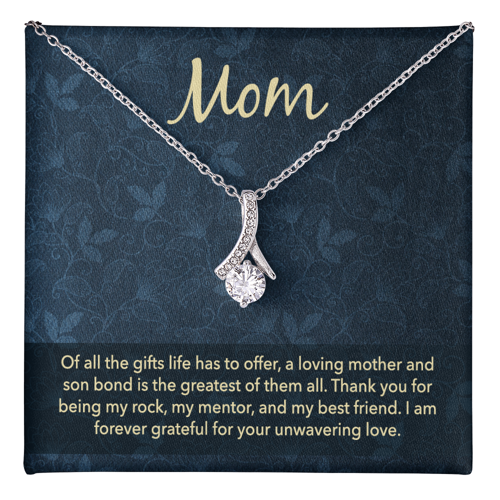Alluring Beauty Necklace: Mom Unwavering Love