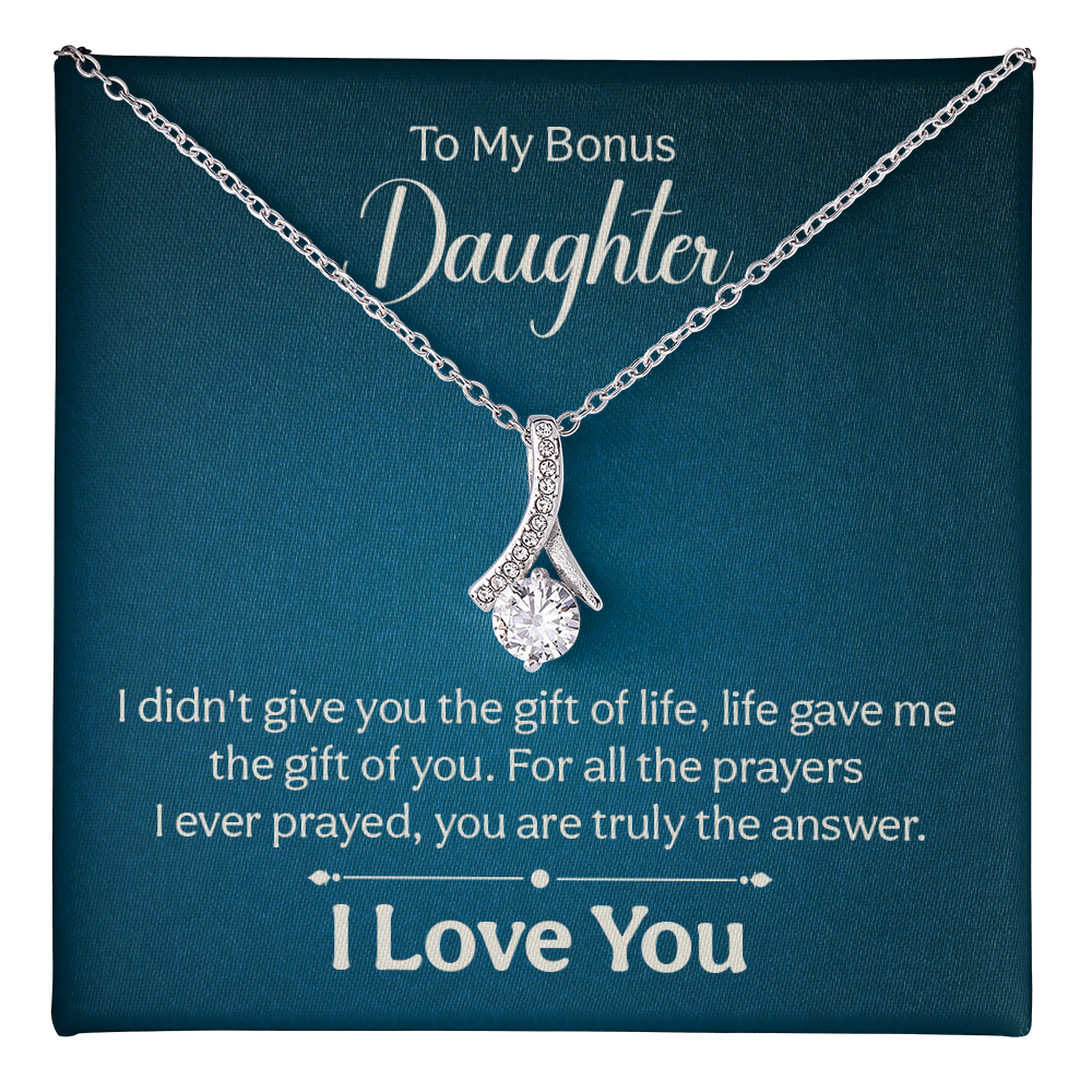 Alluring Beauty Necklace : To My Bonus Daughter