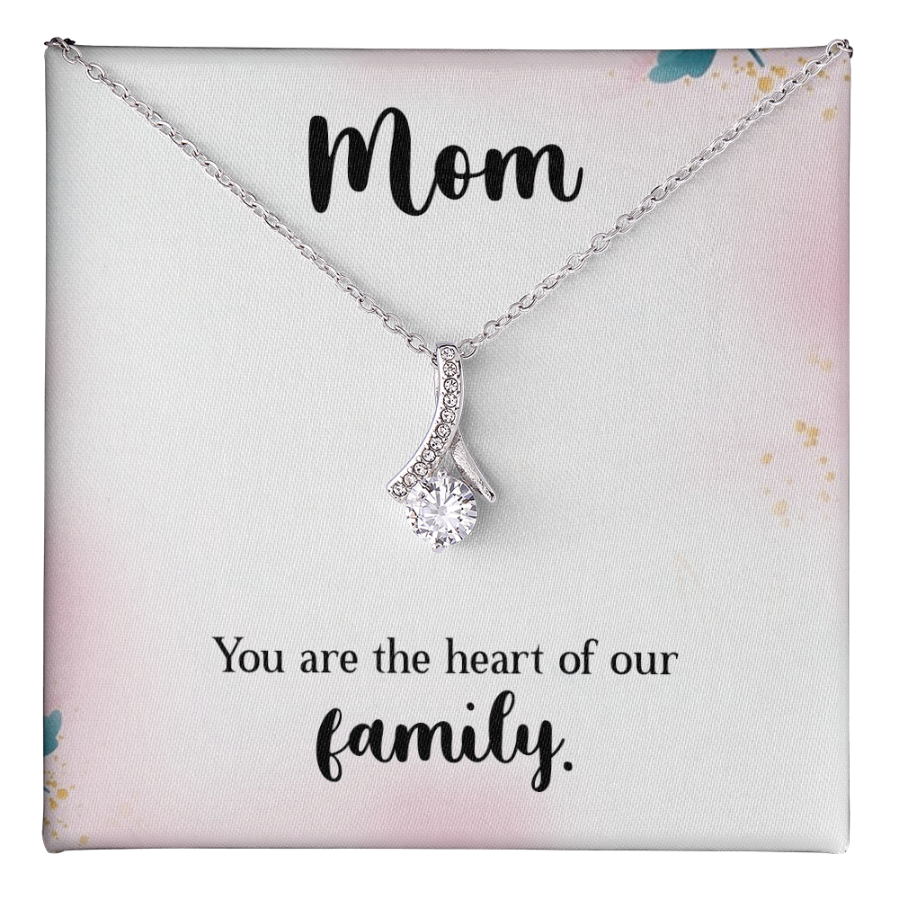 Alluring Beauty Necklace: Mom You Are The Heart