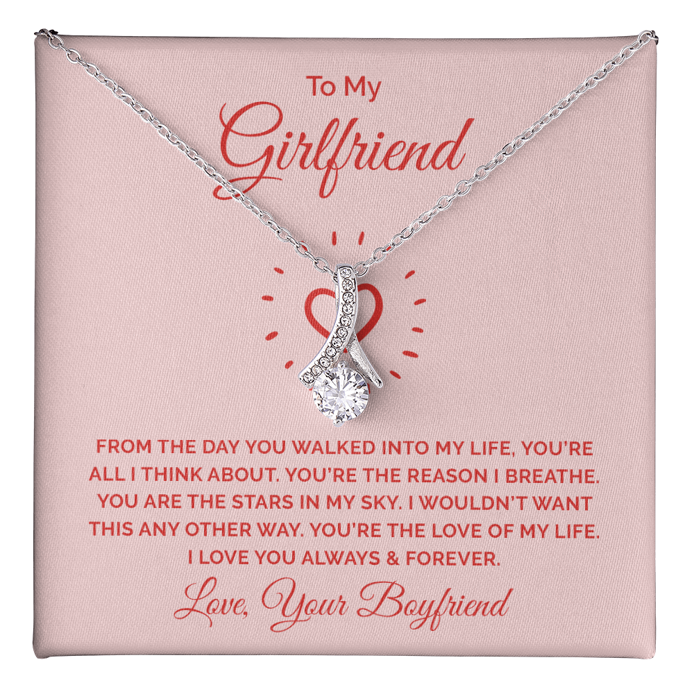 Alluring Beauty Necklace :To My Girlfriend You're All I Think About