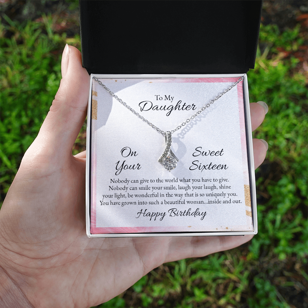 Alluring Beauty Necklace :To My Daughter Happy Birthday Sweet 16