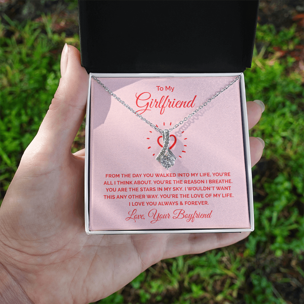 Alluring Beauty Necklace :To My Girlfriend You're All I Think About