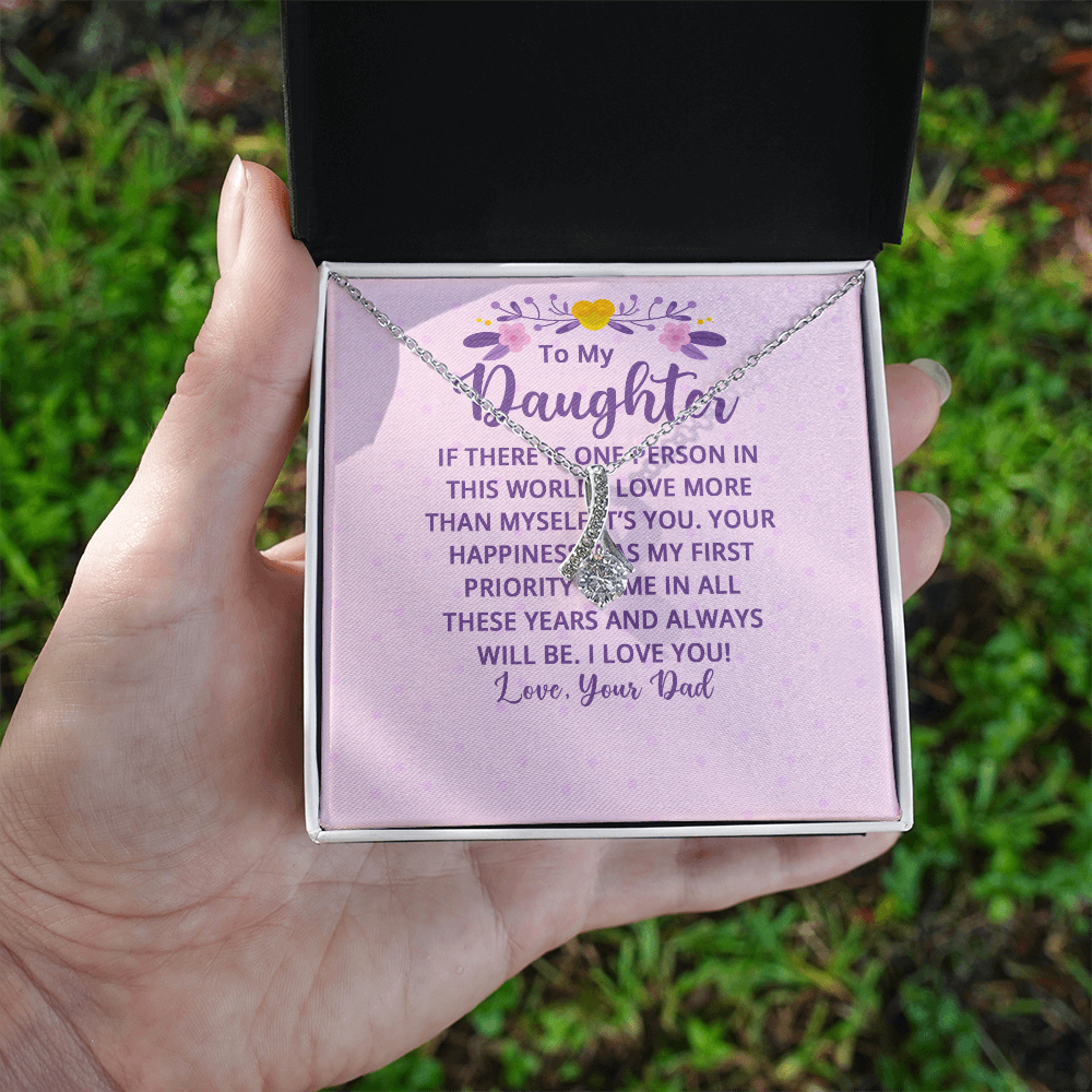 Alluring Beauty Necklace : To My Daughter There Is One
