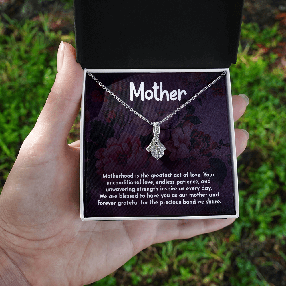 Alluring Beauty Necklace: Motherhood Is The Greatest Act Of love