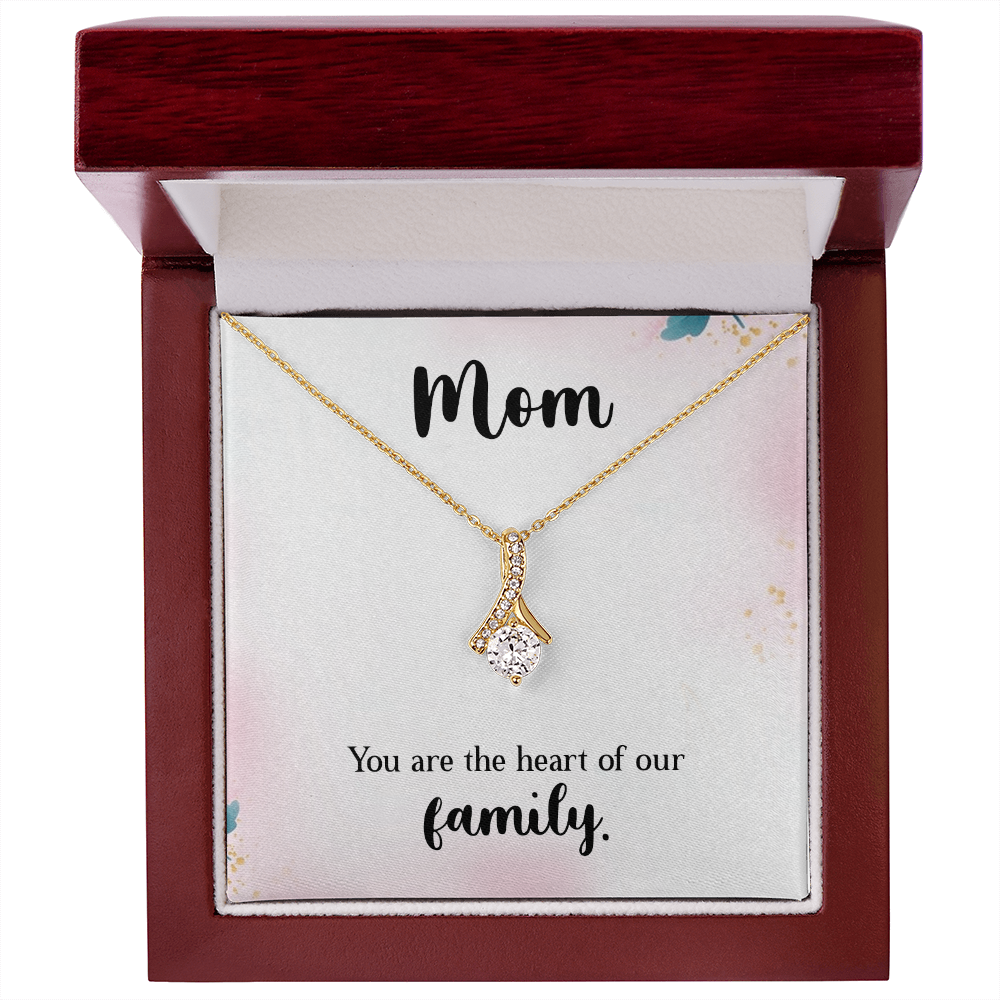 Alluring Beauty Necklace: Mom You Are The Heart