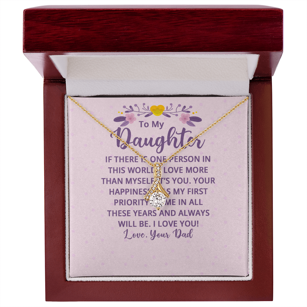 Alluring Beauty Necklace : To My Daughter There Is One