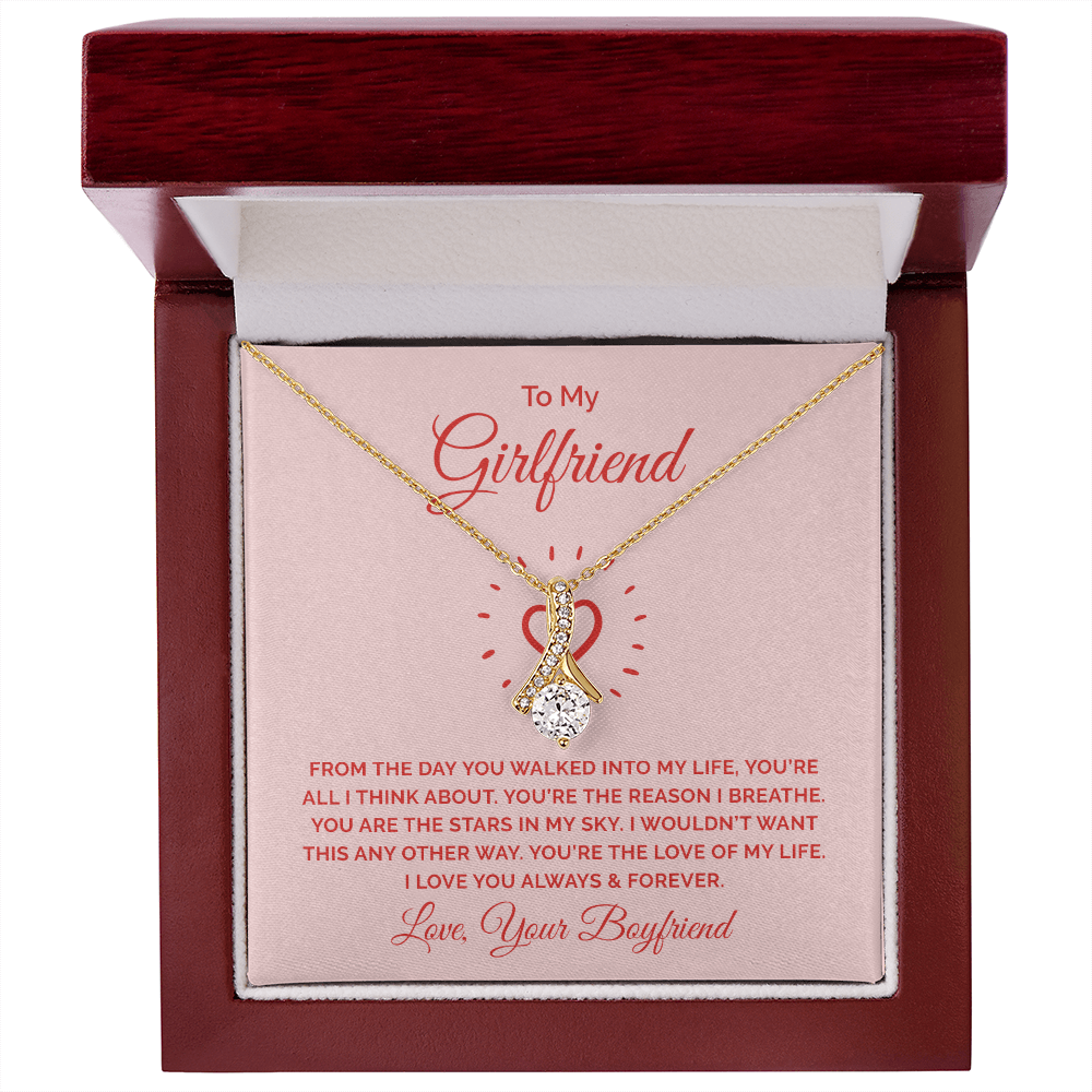 Alluring Beauty Necklace :To My Girlfriend You're All I Think About