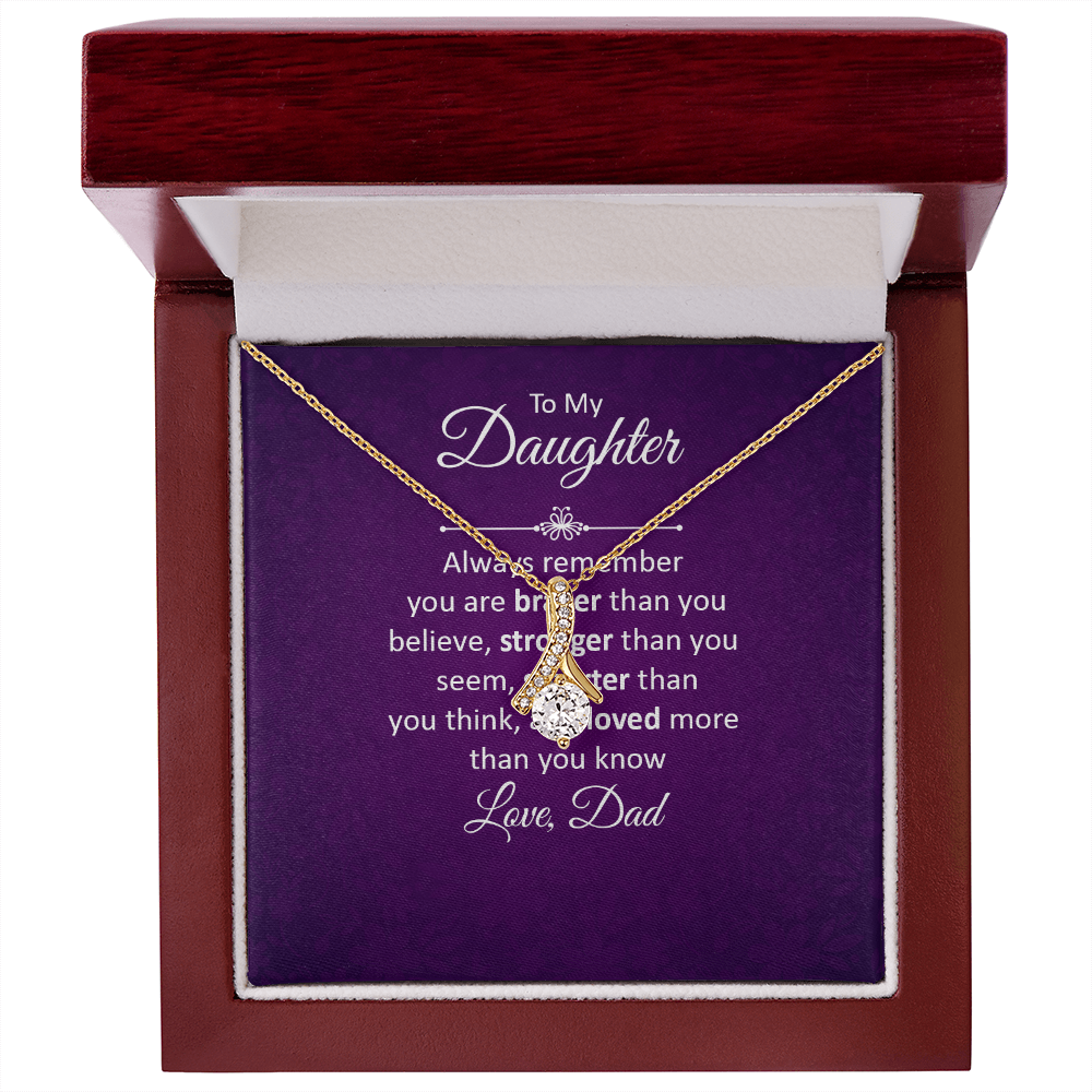 Alluring Beauty Necklace :To My Daughter Love Dad