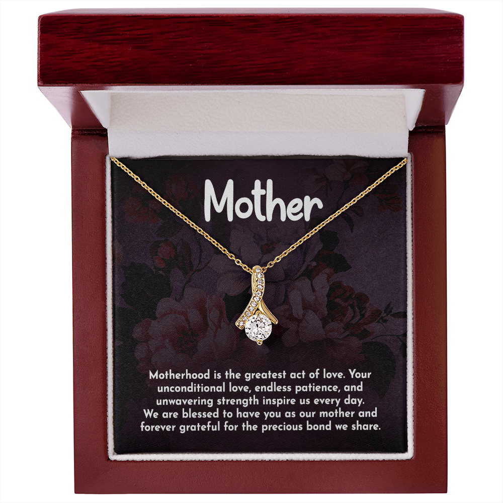 Alluring Beauty Necklace: Motherhood Is The Greatest Act Of love