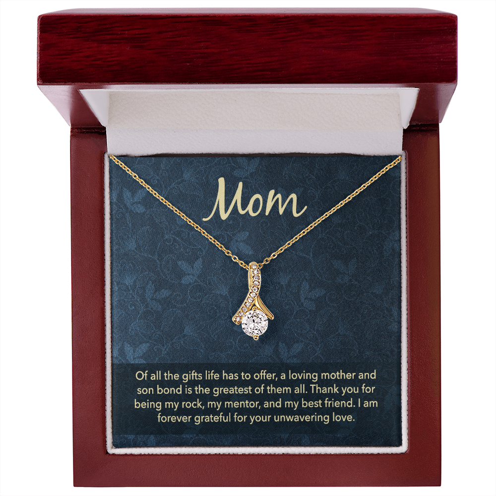 Alluring Beauty Necklace: Mom Unwavering Love