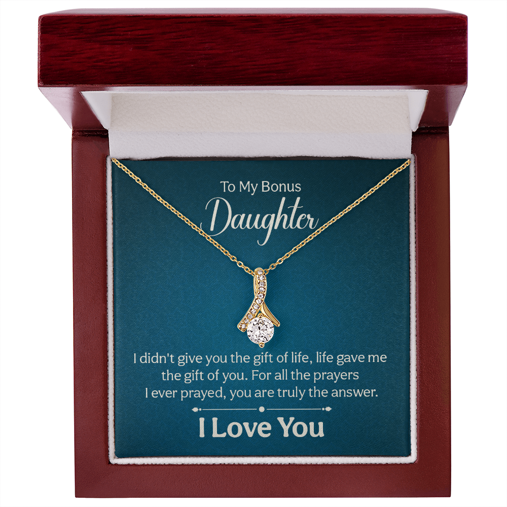 Alluring Beauty Necklace : To My Bonus Daughter