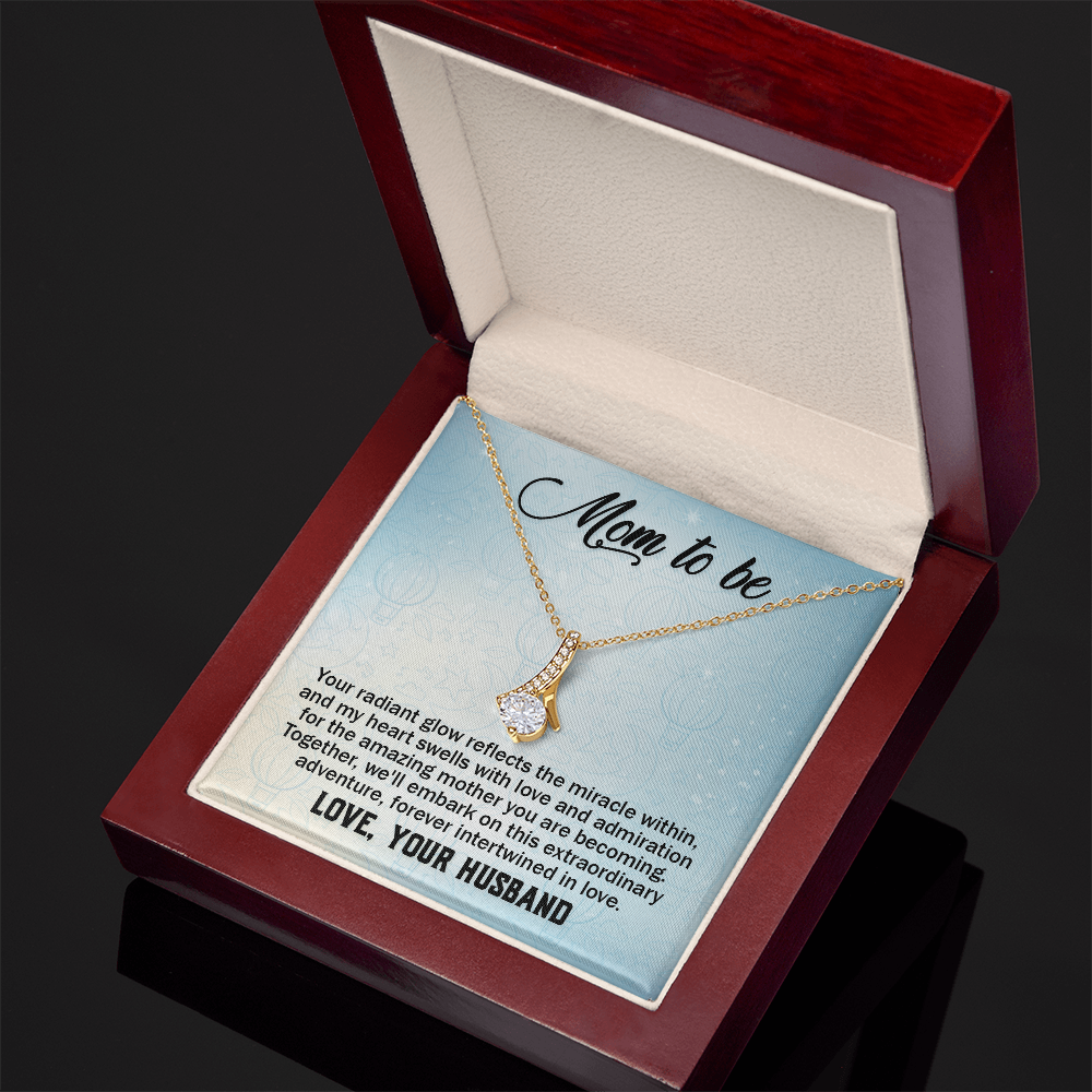 Alluring Beauty Necklace:Mom to Be Love , Your Husband