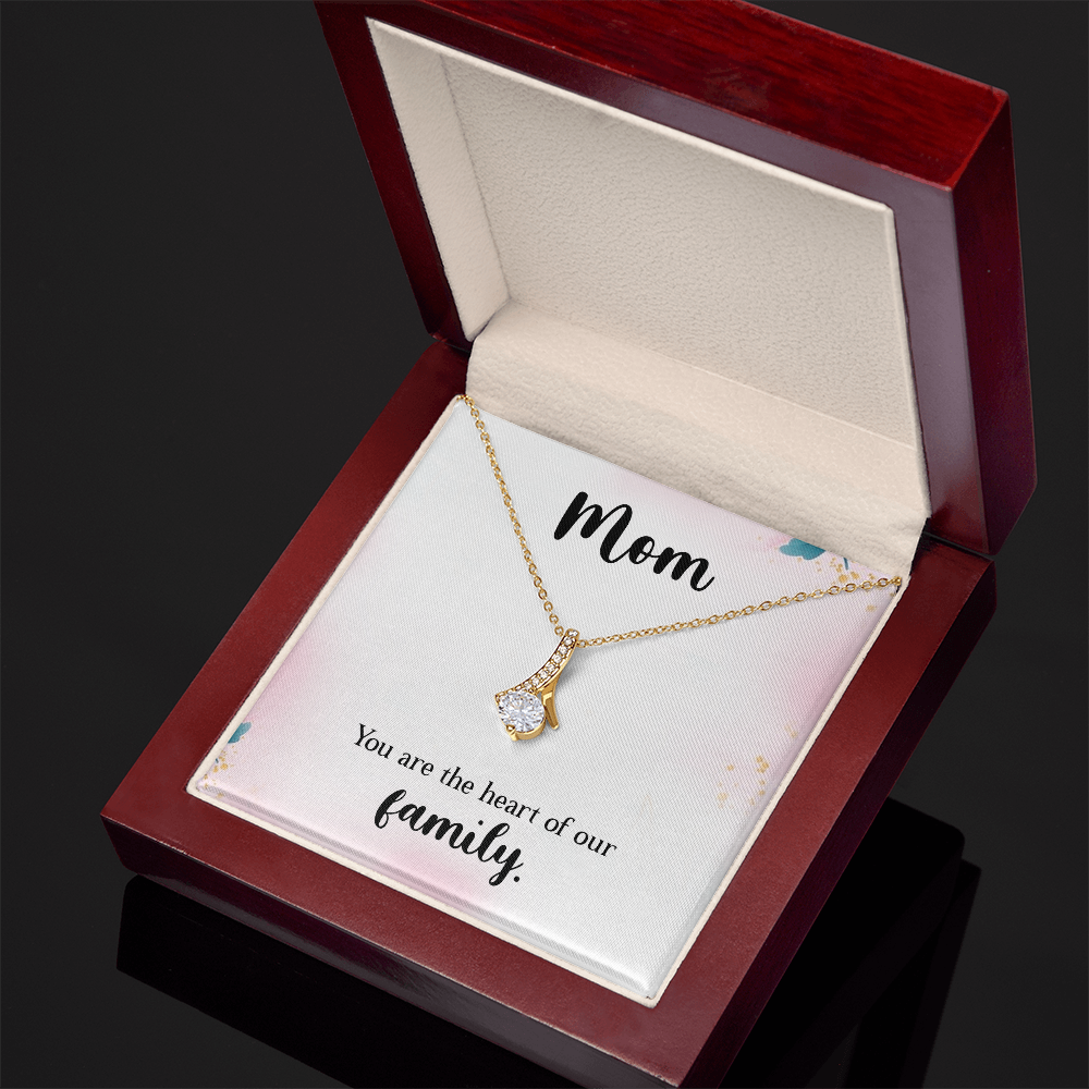 Alluring Beauty Necklace: Mom You Are The Heart