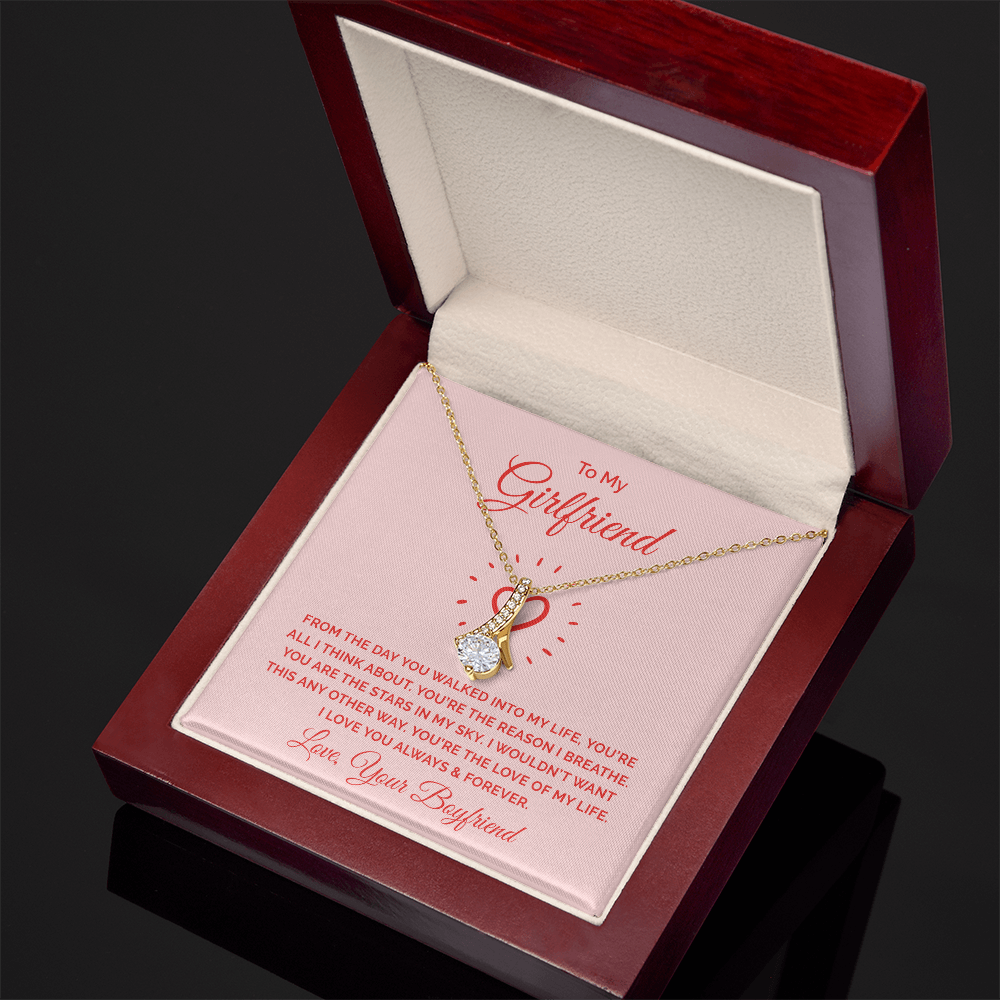Alluring Beauty Necklace :To My Girlfriend You're All I Think About
