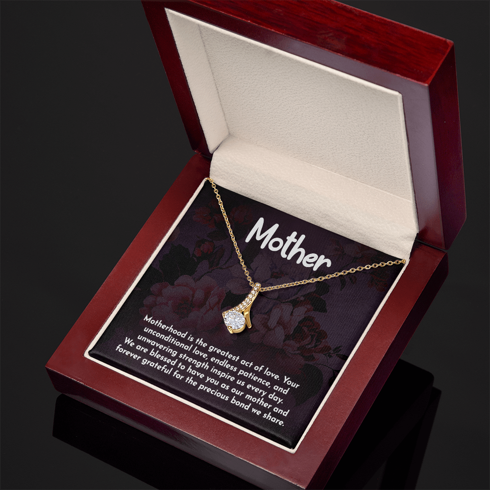 Alluring Beauty Necklace: Motherhood Is The Greatest Act Of love