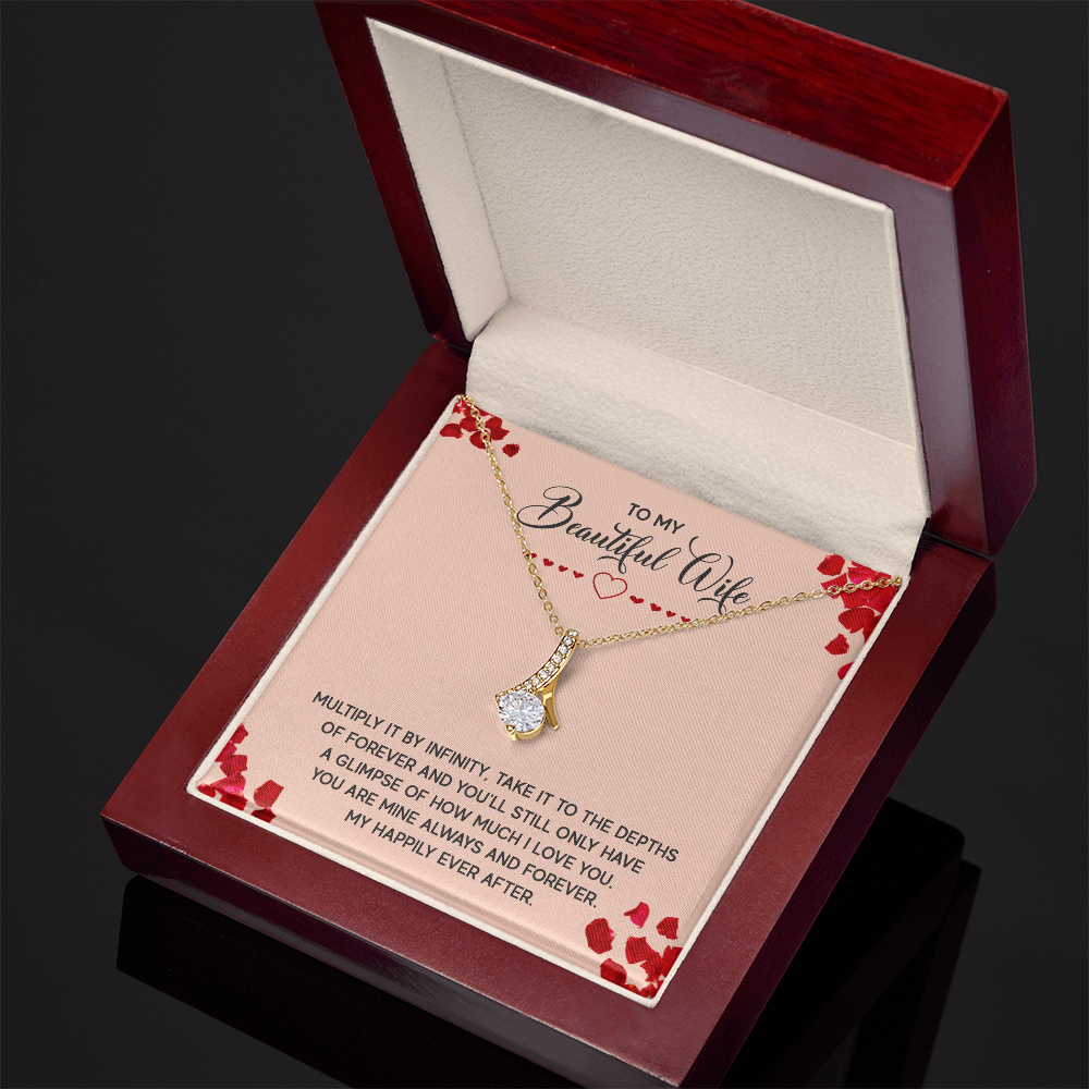 Alluring Beauty Necklace:To My Beautiful Wife