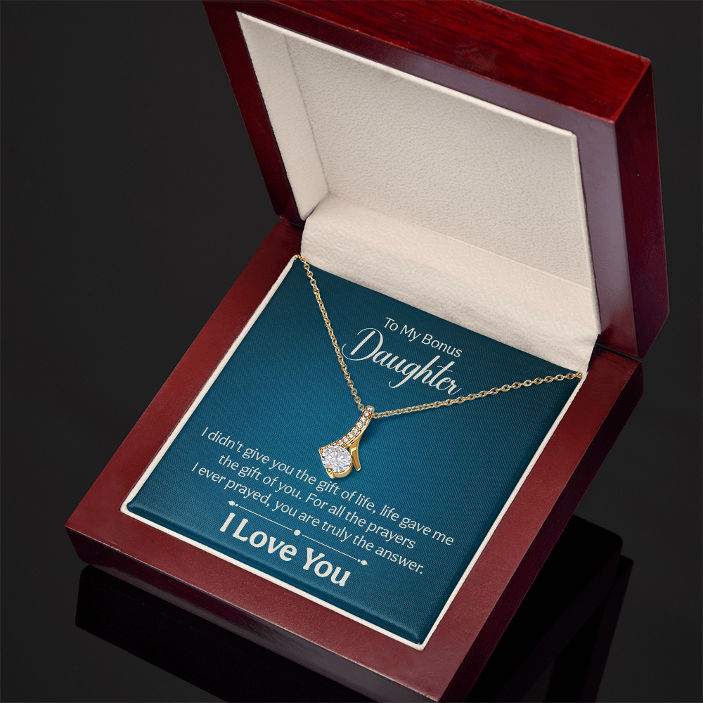 Alluring Beauty Necklace : To My Bonus Daughter