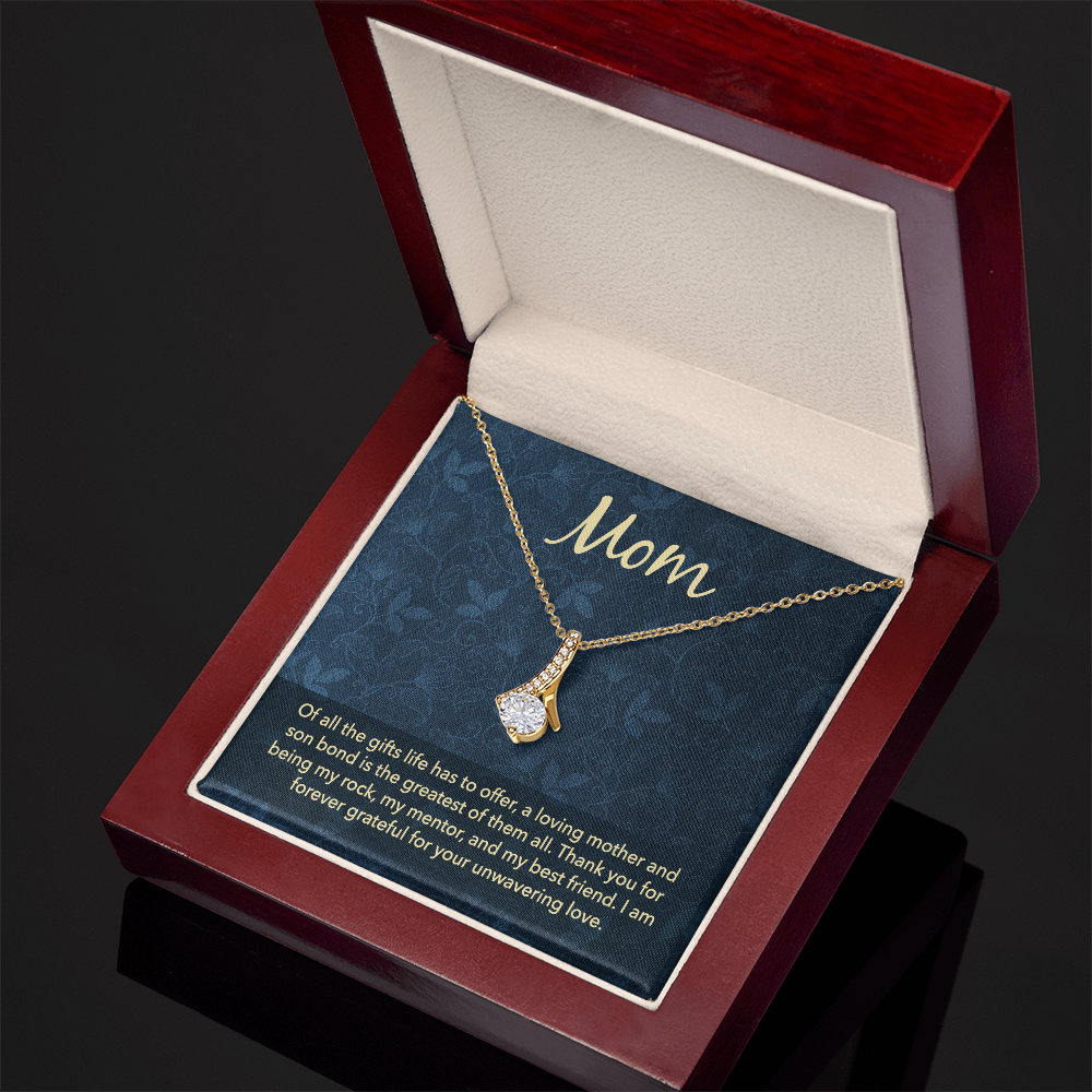 Alluring Beauty Necklace: Mom Unwavering Love