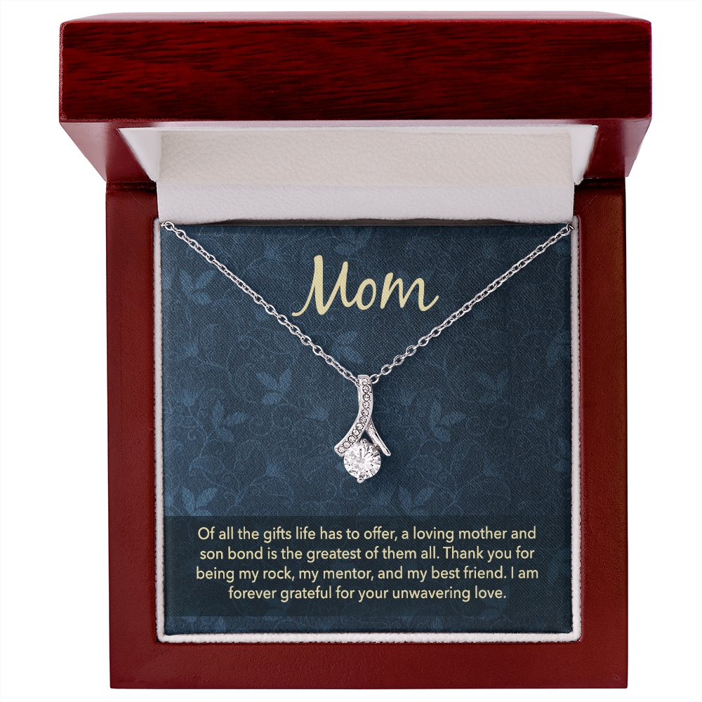 Alluring Beauty Necklace: Mom Unwavering Love