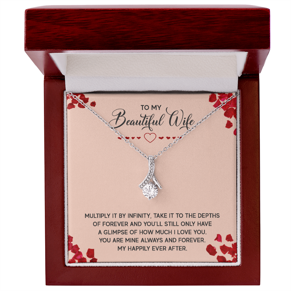 Alluring Beauty Necklace:To My Beautiful Wife