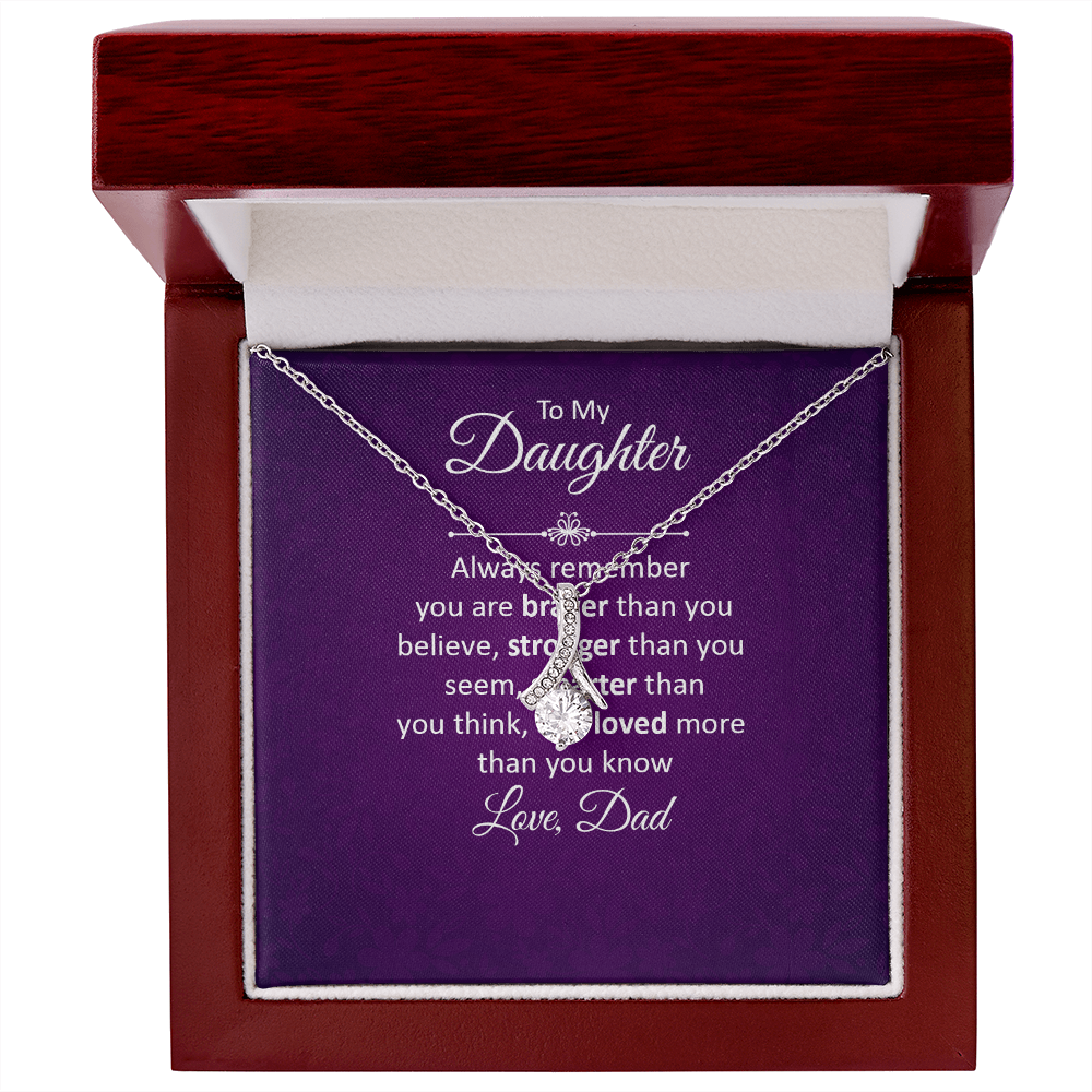 Alluring Beauty Necklace :To My Daughter Love Dad