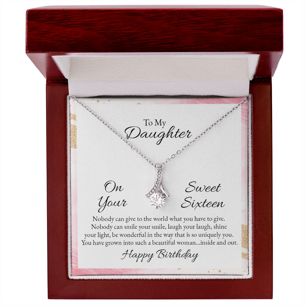 Alluring Beauty Necklace :To My Daughter Happy Birthday Sweet 16