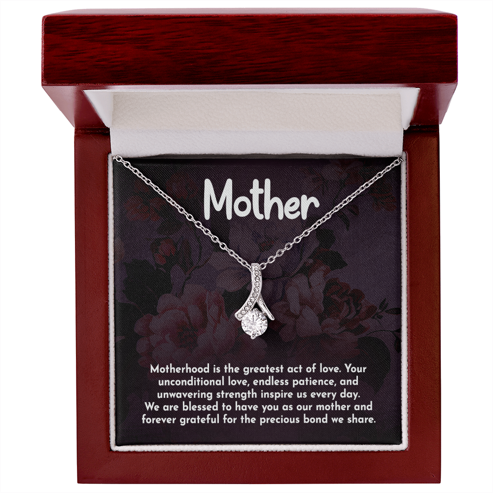 Alluring Beauty Necklace: Motherhood Is The Greatest Act Of love