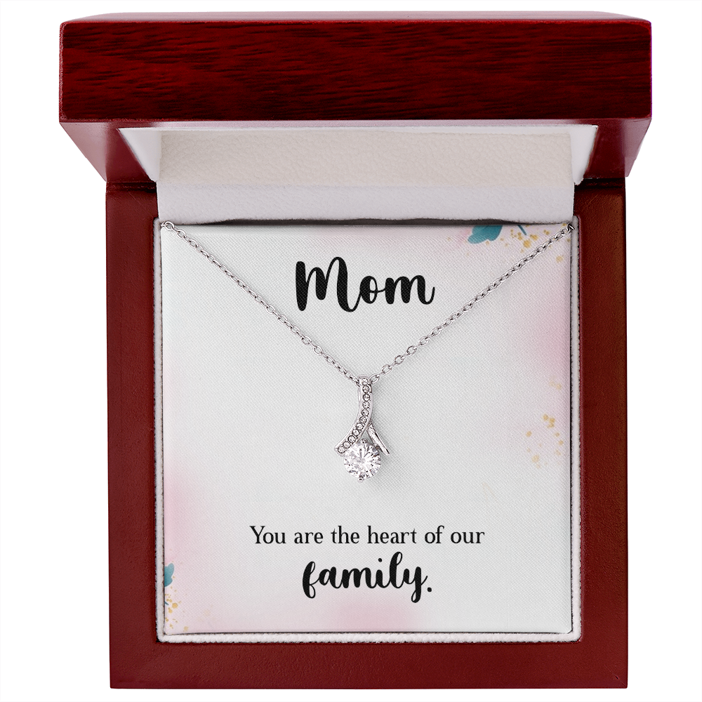 Alluring Beauty Necklace: Mom You Are The Heart