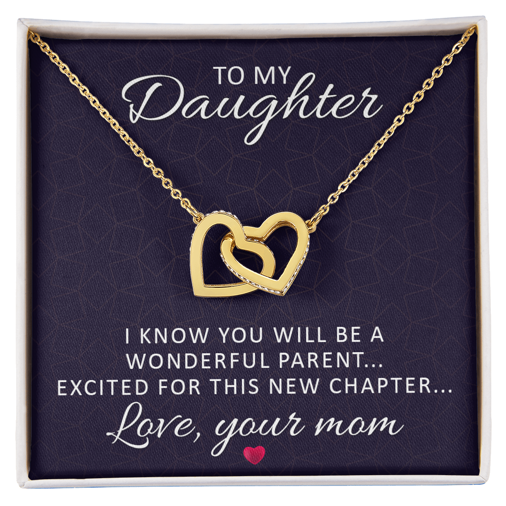 Interlocking Hearts Necklace : To My Daughter Love Your Mom