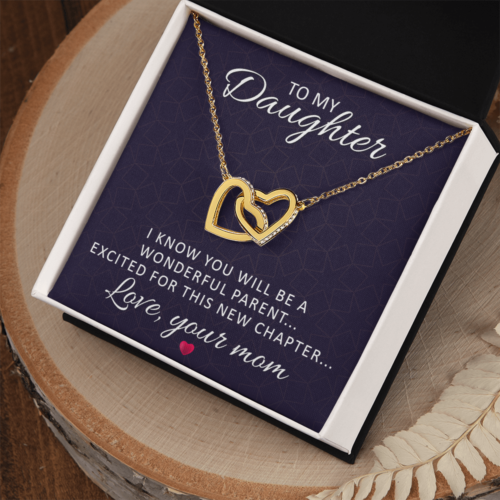 Interlocking Hearts Necklace : To My Daughter Love Your Mom